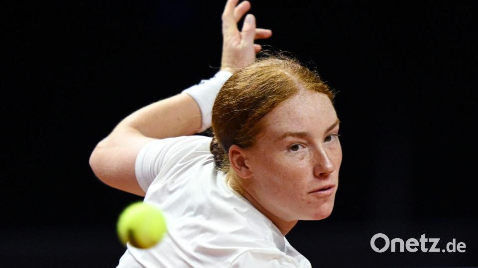 Voller Fokus auf den Ball: Doch für Seidel ist nach der ersten Runde Schluss. Bild: Marijan Murat/dpa