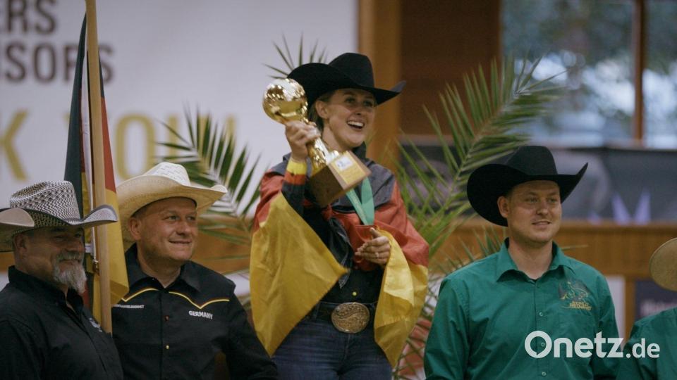 Gina Schumacher ist erfolgreiche Westernreiterin. Bild: ZDF/dpa