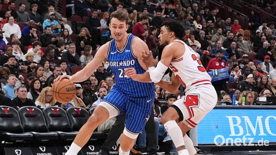 Ist noch auf dem Weg zurück zur Bestform: Franz Wagner (l). Bild: Nam Y. Huh/AP/dpa