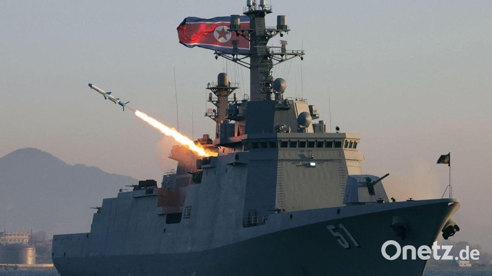 Nordkorea hat erneut Raketen getestet. Bild: Uncredited/KCNA/KNS/dpa