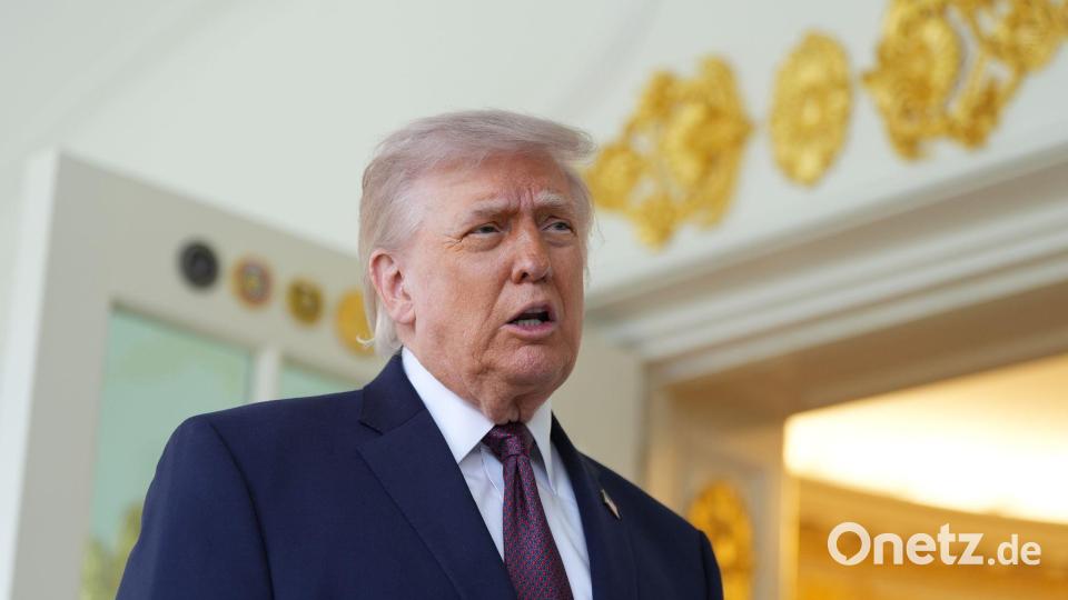 US-Präsident Donald Trump setzt erneut auf ein baldiges Ende des Krieges Bild: Alex Brandon/AP/dpa