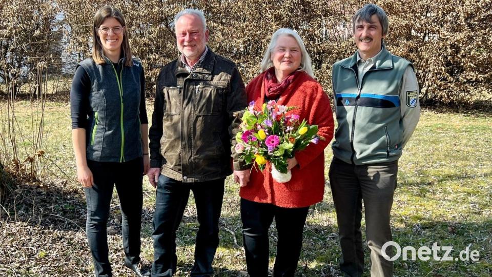 Alwin Kleber und seine Frau Alexandra eingerahmt von seiner Nachfolgerin Regina Härtl (links) und Bereichsleiter Dr. Michael Roßkopf. Bild: Regina Härtl
