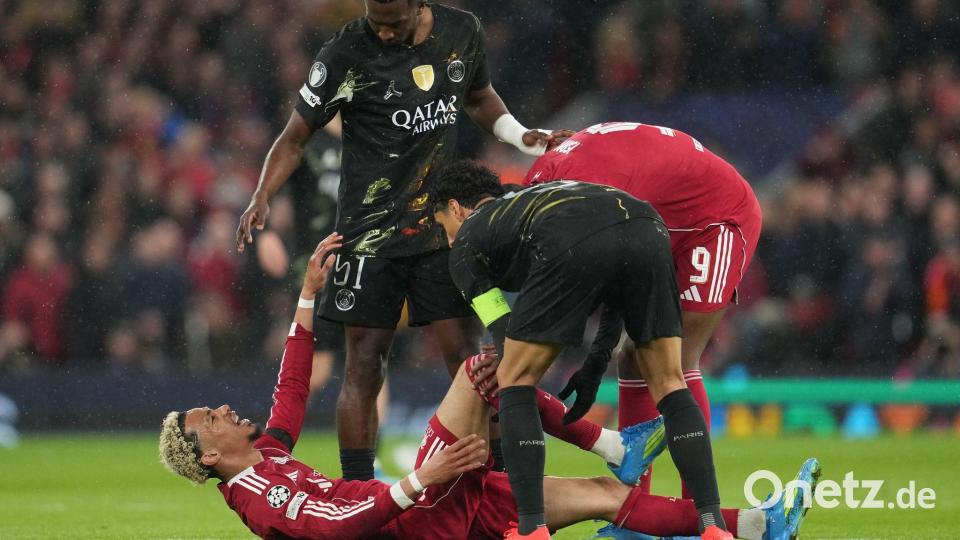 Hugo Ekitiké droht das WM-Aus. Bild: Jon Super/AP/dpa