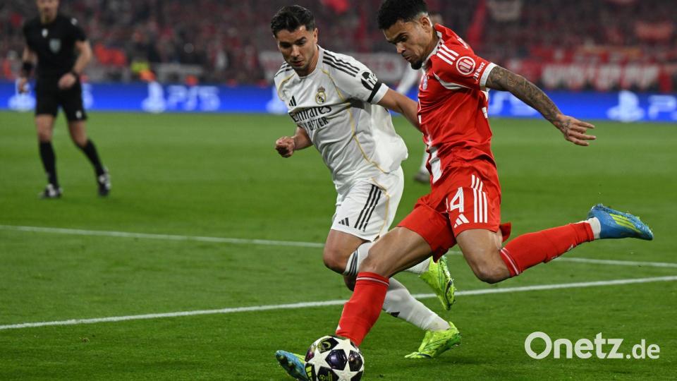 Luis Diaz erlöst den FC Bayern. Bild: Sven Hoppe/dpa