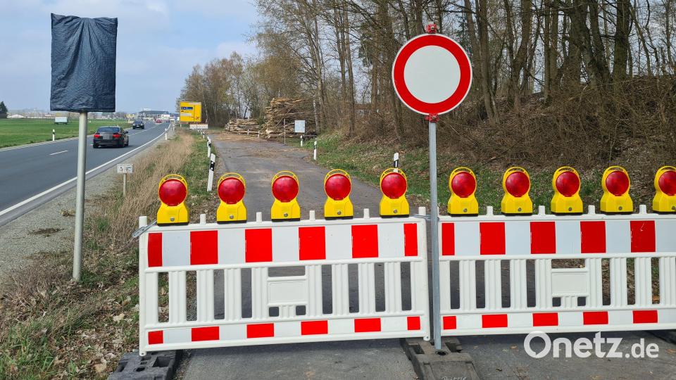 Der kleine Parkplatz war für die Arbeiten gesperrt. Bild: Jonas Storch