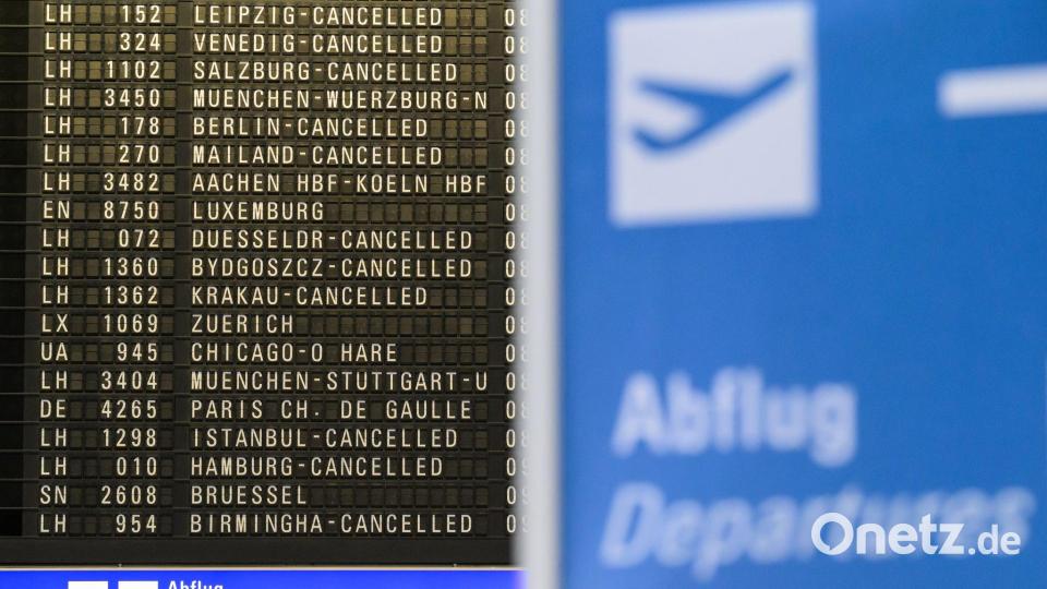 Hunderte Flüge der Lufthansa sind erneut gestrichen. Bild: Hannes P. Albert/dpa