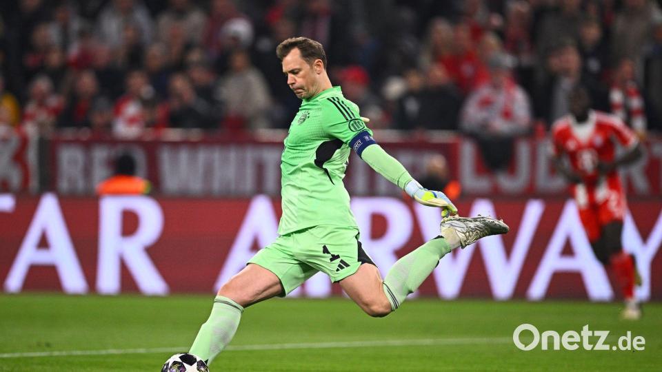 Manuel Neuer unterläuft gegen Real nach nur 35 Sekunden ein riesiger Fehler. Bild: Tom Weller/dpa