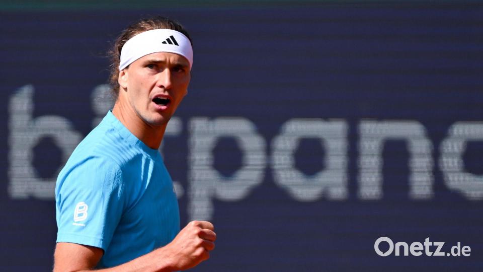 Alexander Zverev jubelt über den Einzug ins Viertelfinale. Bild: Sven Hoppe/dpa