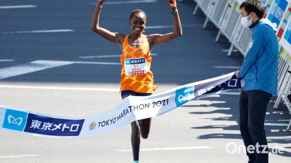 Auch Läuferin Brigid Kosgei wollte in die Türkei wechseln, der Leichtathletik-Weltverband hat dies aber untersagt. (Archivbild) Bild: Pool/ZUMA Press Wire/dpa