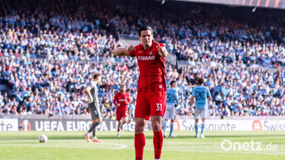 Traf traumhaft zur Freiburger Führung: Igor Matanovic. Bild: Miguel Lemos/ZUMA Press Wire/dpa