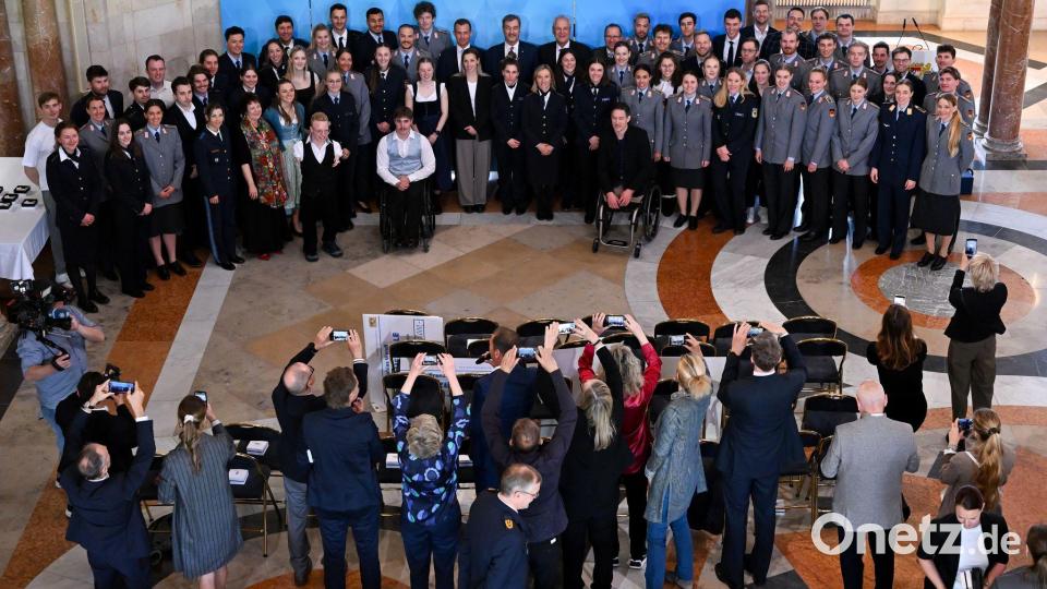 Großer Empfang für Bayerns Olympioniken in der Bayerischen Staatskanzlei. Bild: Sven Hoppe/dpa