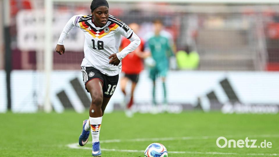 Traf gegen Österreich zur Führung: Nicole Anyomi. Bild: Daniel Karmann/dpa