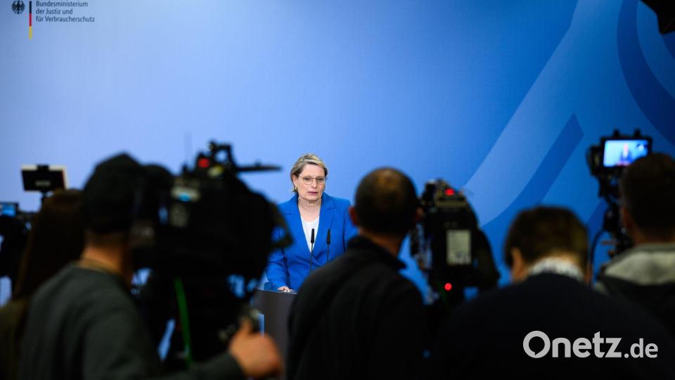 Die Justizministerin stellte ihren Entwurf am Freitag vor. Bild: Bernd von Jutrczenka/dpa