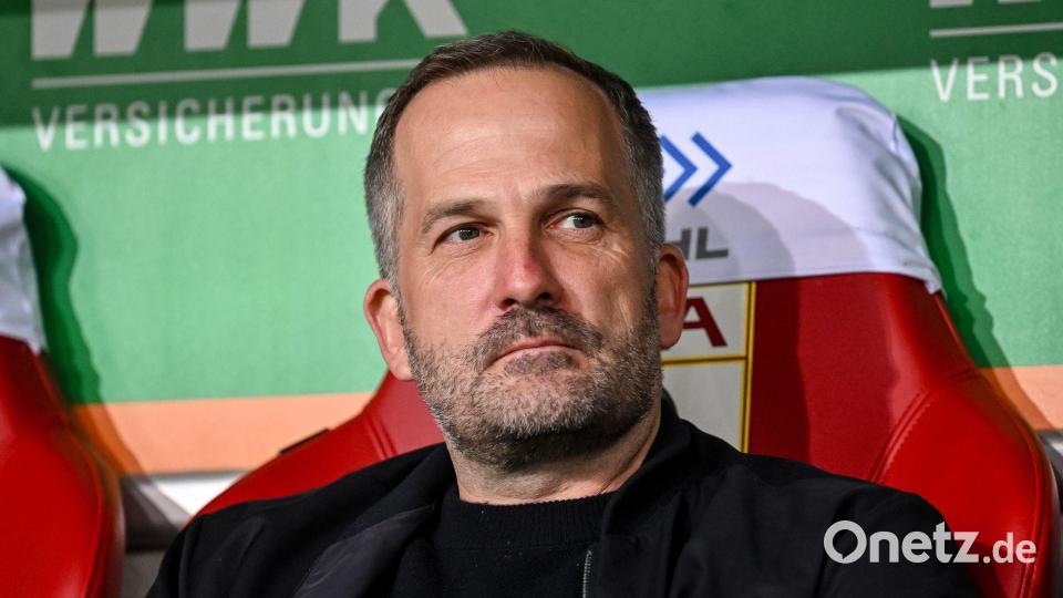 Manuel Baum betreut gegen Leverkusen den FC Augsburg zum 100. Mal in der Bundesliga. (Archivbild) Bild: Harry Langer/dpa