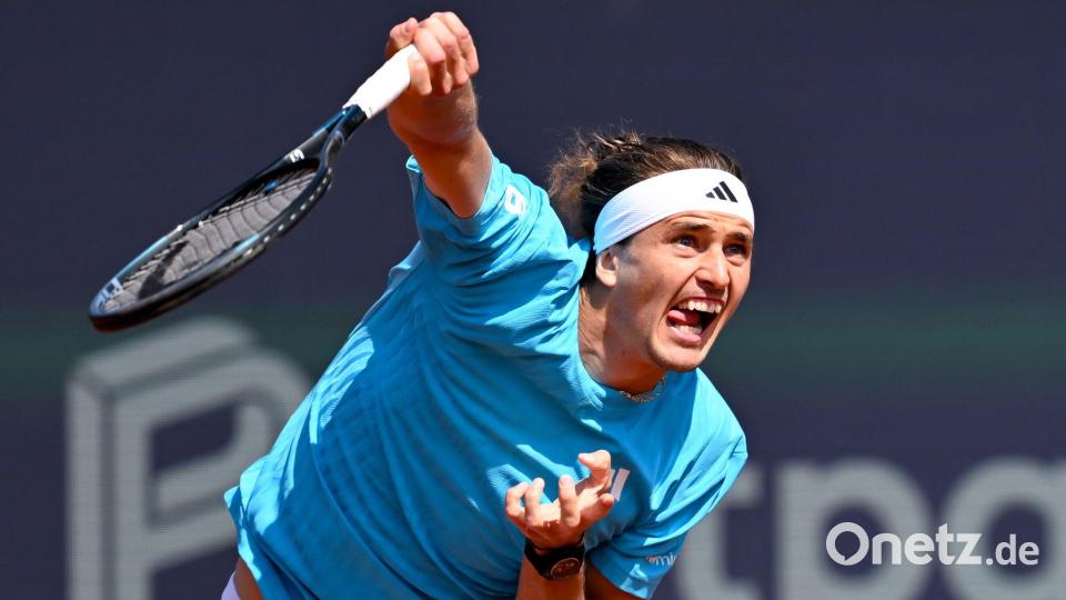 Alexander Zverev in Aktion bei den BMW Open von München. Bild: Sven Hoppe/dpa