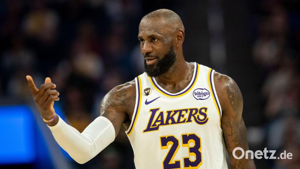LeBron James führt in Abwesenheit zweier Stars sein Team an. (Archivbild) Bild: Stephen Lam/San Francisco Chronicle/dpa