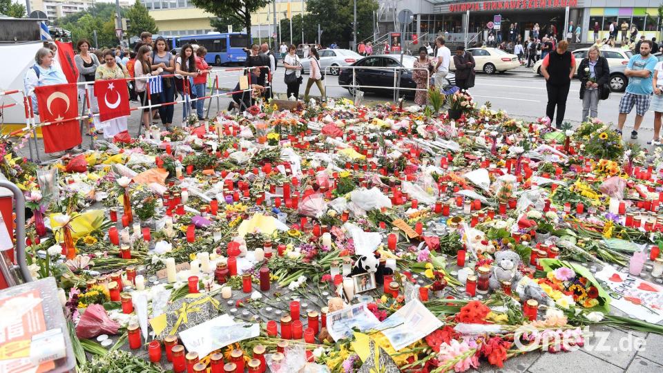 Bei dem Anschlag erschoss der Attentäter neun Menschen, fünf weitere wurden verletzt. Bild: Peter Kneffel/dpa