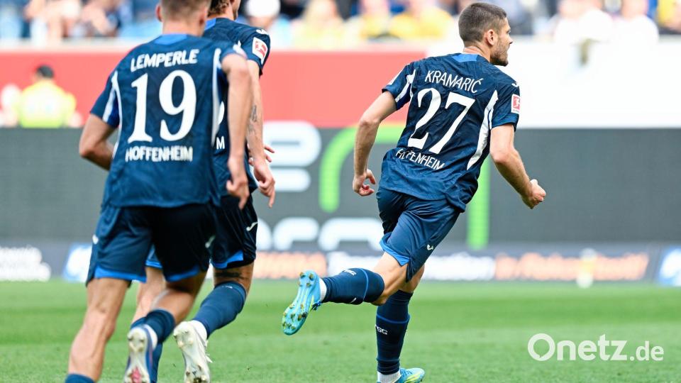 Bejubelt das Führungstor: Andrej Kramaric. Bild: Uwe Anspach/dpa