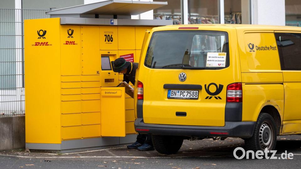 Gestatten, eine Postfiliale: ein Automat in Sankt Augustin (NRW), der als Filiale anerkannt wurde. Bild: Thomas Banneyer/dpa