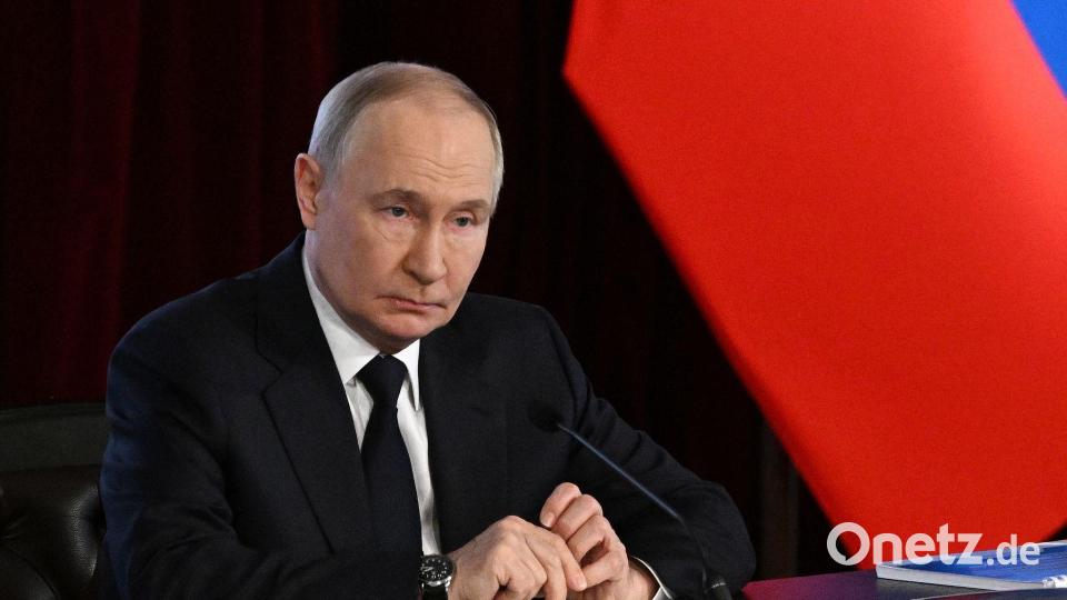 Seit Wochen sinken die Zustimmungswerte für Kremlchef Wladimir Putin. (Archivbild) Bild: Kristina Solovyova/Pool Sputnik Kremlin/AP/dpa