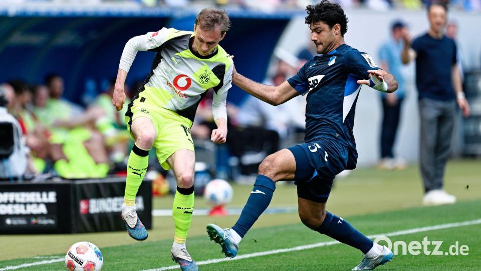 Maxi Beier fand nur schwer ins Spiel. Bild: Uwe Anspach/dpa