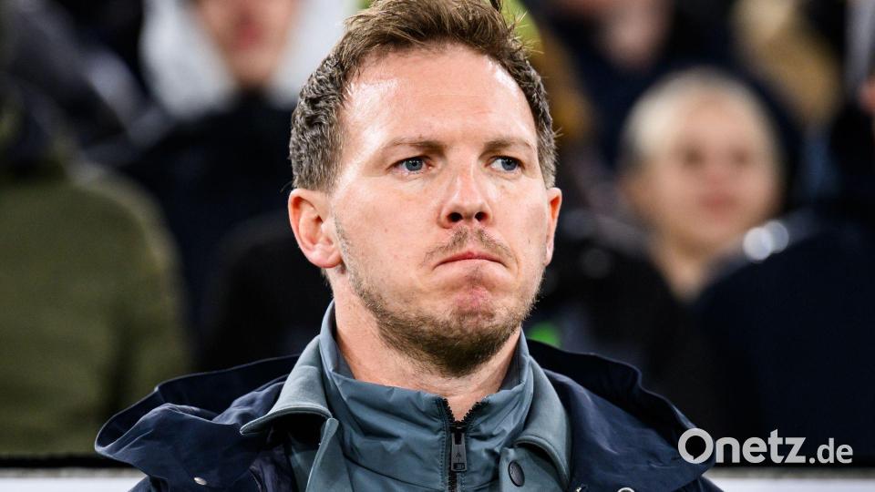 Bundestrainer Julian Nagelsmann bedauert die Verletzung von Serge Gnabry. (Archivbild) Bild: Tom Weller/dpa