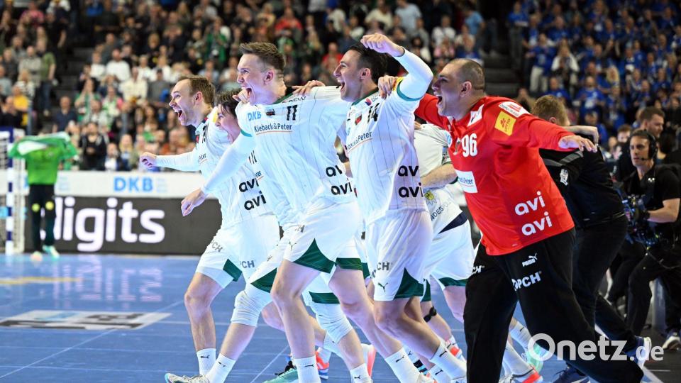 Die Füchse Berlin haben zum zweiten Mal nach 2014 den DHB-Pokal gewonnen. Bild: Federico Gambarini/dpa