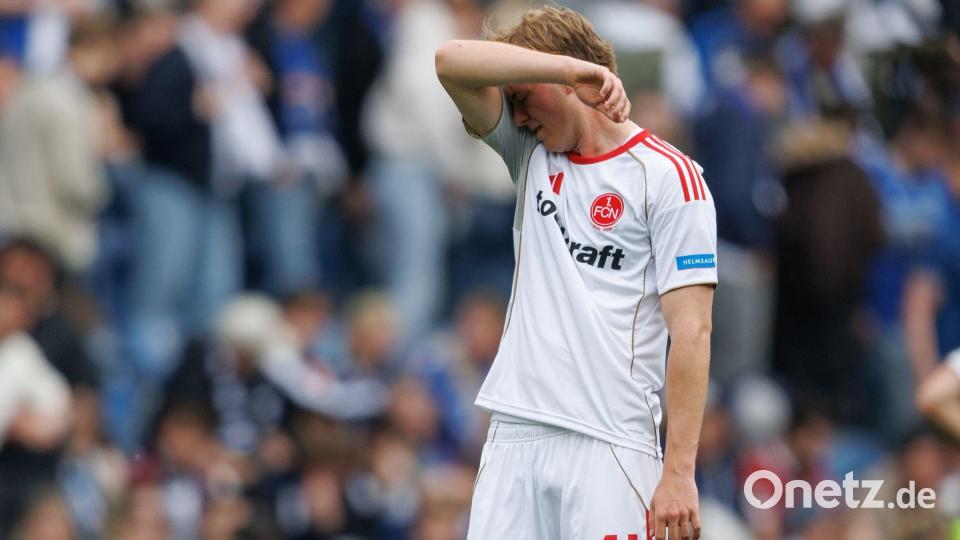 Nürnbergs Eric Porstner nach dem Remis in Bielefeld. Bild: Friso Gentsch/dpa