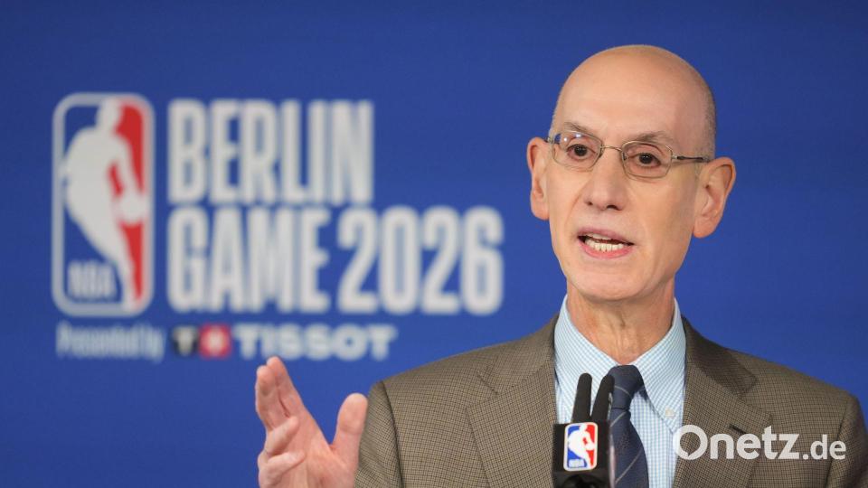 NBA-Boss Adam Silver drängt mit seiner Liga nach Europa. (Archivbild) Bild: Soeren Stache/dpa