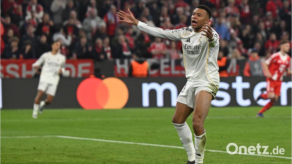 Für Kylian Mbappé und Real Madrid ist die Champions-League-Saison vorbei. Bild: Sven Hoppe/dpa