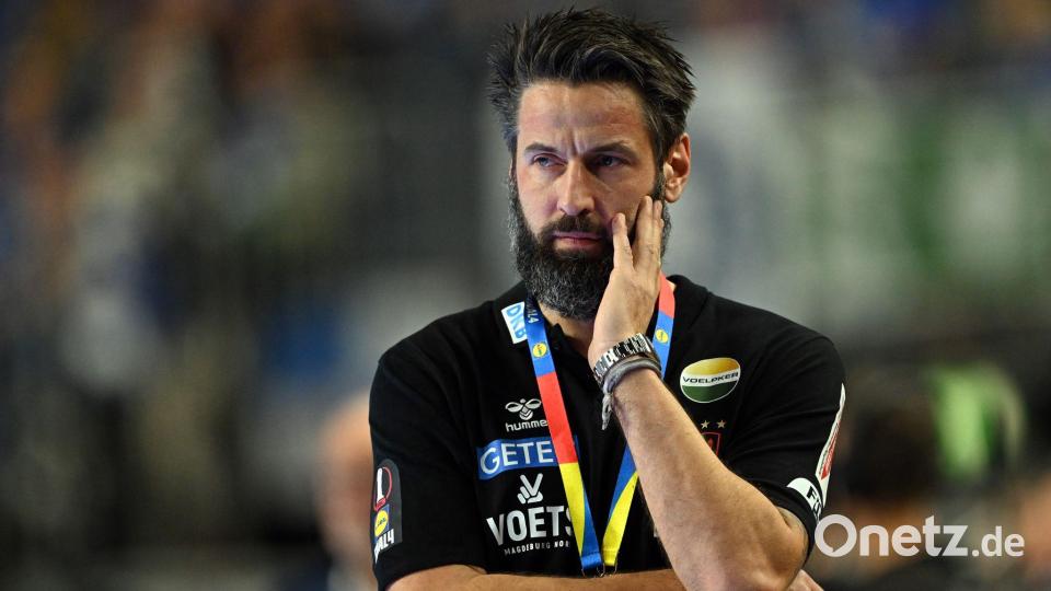 Macht sich Sorgen um die Verfassung seiner Mannschaft: Magdeburgs Trainer Bennet Wiegert. Bild: Federico Gambarini/dpa