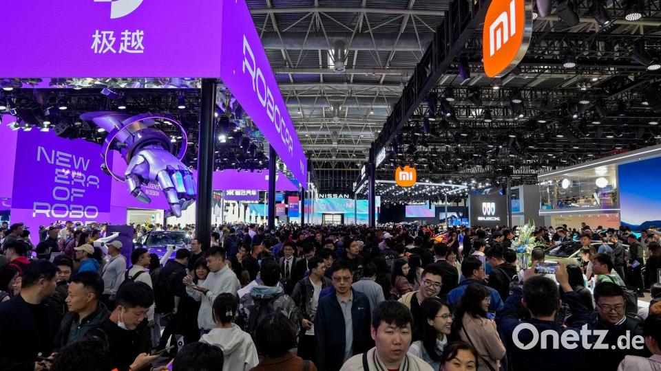 Die Auto China - hier ein Bild aus 2024 - ist Chinas größte Automesse. (Archivbild) Bild: Andy Wong/AP/dpa