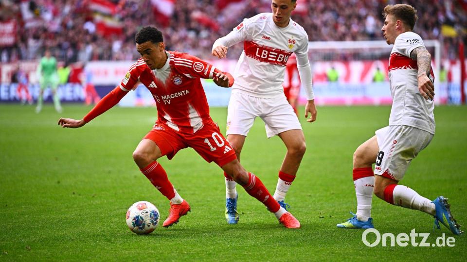 Zauberte gegen Stuttgart - und wird nun nochmal wichtiger: Bayern-Profi Jamal Musiala (Archivbild) Bild: Tom Weller/dpa