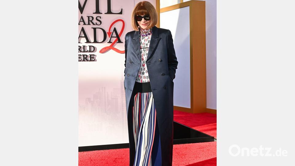 Anne Wintour, die über Jahrzehnte die US-Vogue als Chefredakteurin prägte, bei der Premiere in Manhattan. Bild: Evan Agostini/Invision/AP/dpa