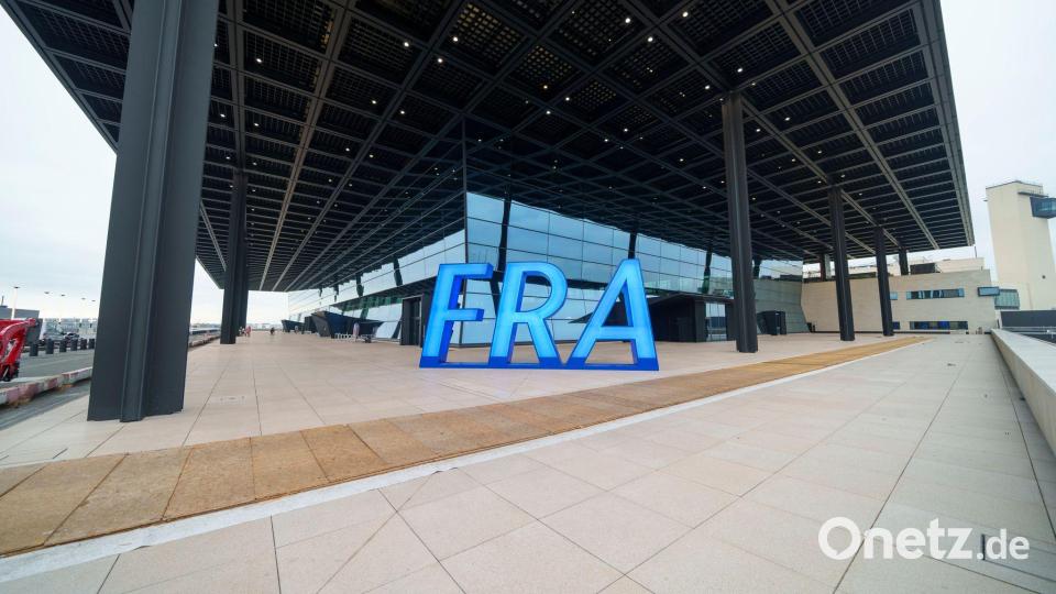 Selfie-Punkt am neuen Passagierterminal des Flughafens Frankfurt (FRA). Bild: Andreas Arnold/dpa