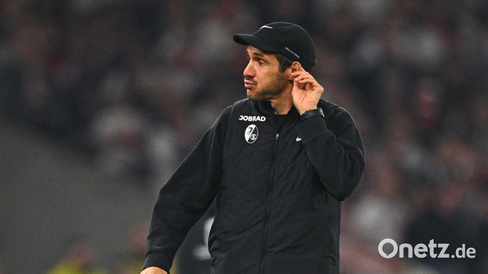 Für ihn war Hölers Tor regulär: Coach Julian Schuster. Bild: Tom Weller/dpa