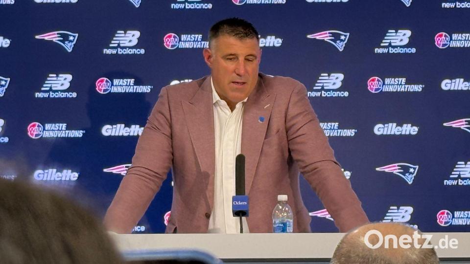 Vrabel äußerte sich am Rande des NFL-Drafts in Pittsburgh. Bild: Kyle Hightower/AP/dpa