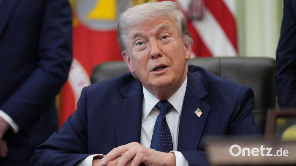 Trump will Waffenruhe im Libanon verlängern. Bild: Mark Schiefelbein/AP/dpa