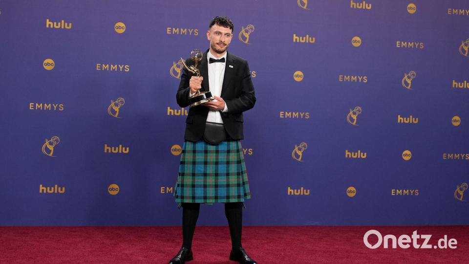 Der Schotte Richard Gadd bei den Emmy Awards 2024, als er mit „Rentierbaby“ Preise gewann. Bild: Jae C. Hong/Invision/AP/dpa