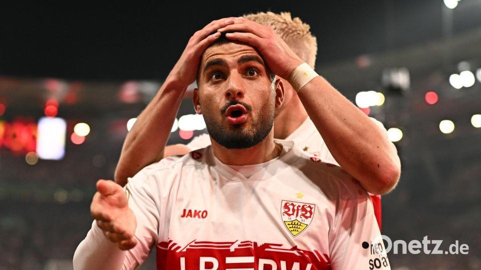 Deniz Undav sicherte dem VfB mit seinem Tor zum 1:1 die Verlängerung. Bild: Tom Weller/dpa