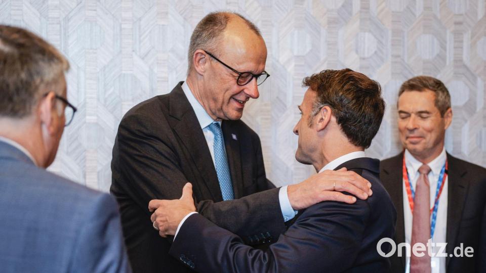 Merz und Macron haben die Verteidigungsministerien beauftragt, sich erneut über FCAS zu beugen. Bild: Koch, Tobias/dpa-Zentralbild/dpa