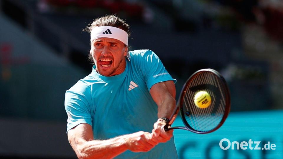 Erreichte die dritte Runde in Madrid: Alexander Zverev Bild: Pablo Garcia/AP/dpa