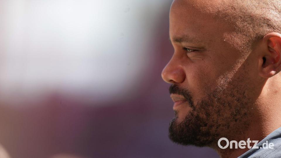 Brachte den FC Bayern in der Halbzeitpause wieder auf Kurs: Trainer Vincent Kompany. Bild: Thomas Frey/dpa