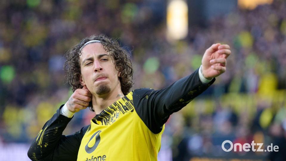 Traf zum 4:0 für Dortmund: Fabio Silva. Bild: Bernd Thissen/dpa
