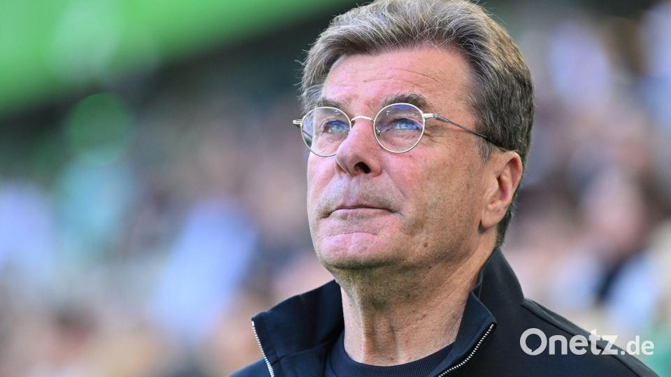 Dieter Hecking erwartet einen Dreikampf um den Klassenerhalt. Bild: Swen Pförtner/dpa