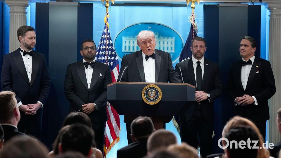 Trump rief nach dem Vorfall zu Versöhnung auf. Bild: Jose Luis Magana/AP/dpa