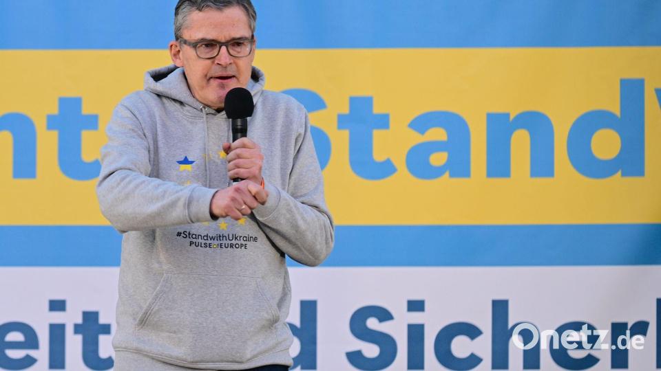 Der CDU-Politiker Roderich Kiesewetter fordert immer wieder eine neue größere Unterstützung für die Ukraine in ihrem Kampf gegen den russischen Angriffskrieg. (Archivbild) Bild: Sebastian Gollnow/dpa