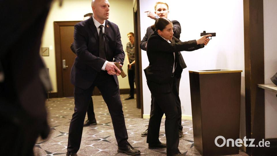 Am Samstag fielen Schüsse beim Dinner mit Trump. Bild: Tom Brenner/AP/dpa