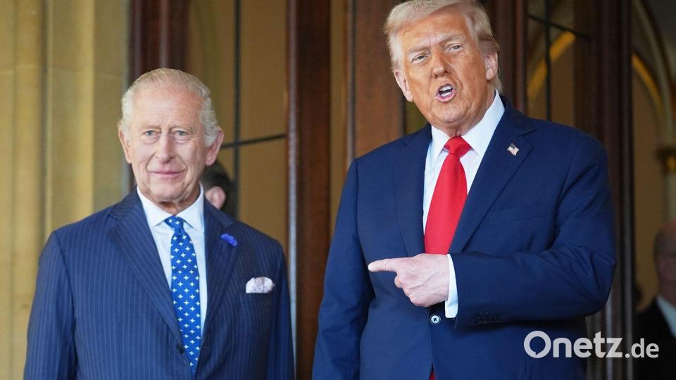 Trump bezeichnet den König als „Freund“. (Archivbild) Bild: Evan Vucci/AP/dpa