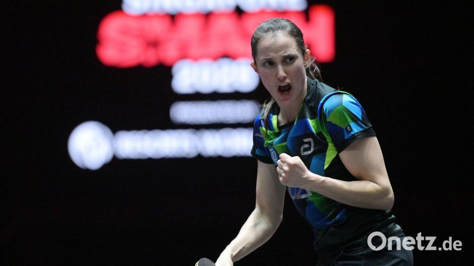 Tischtennis-Nationalspielerin Sabine Winter. (Archivbild) Bild: Then Chih Wey/XinHua/dpa